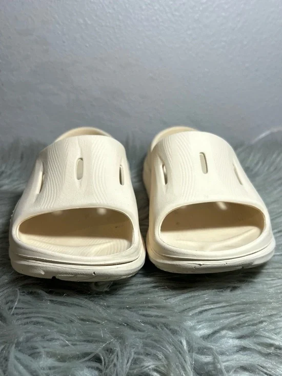 Hoka One One Ora Recovery Slide Cream Beige  Sandals Size 7 - Picture 5 of 11